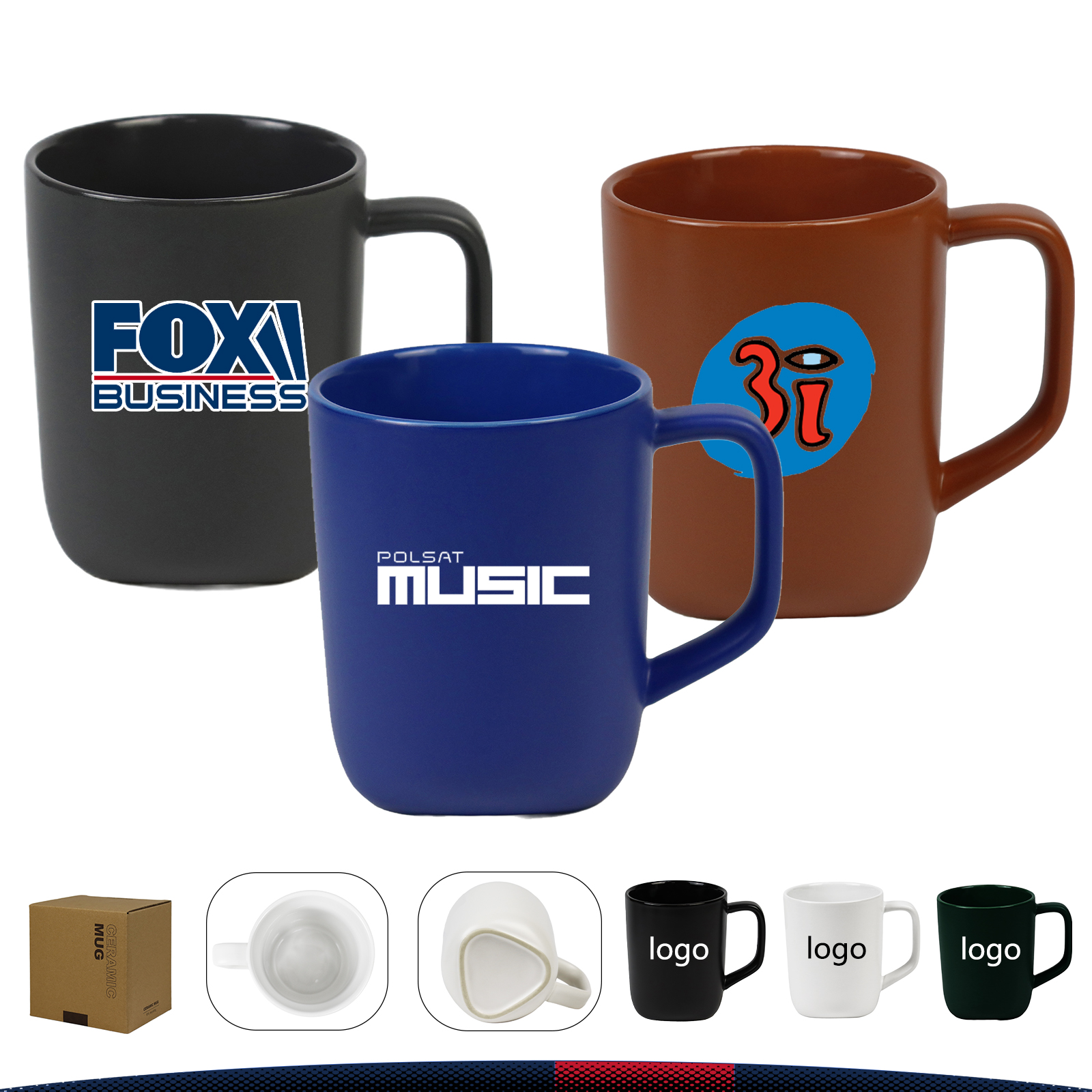 18 OZ. Zephra Ceramic Coffee Mug 6