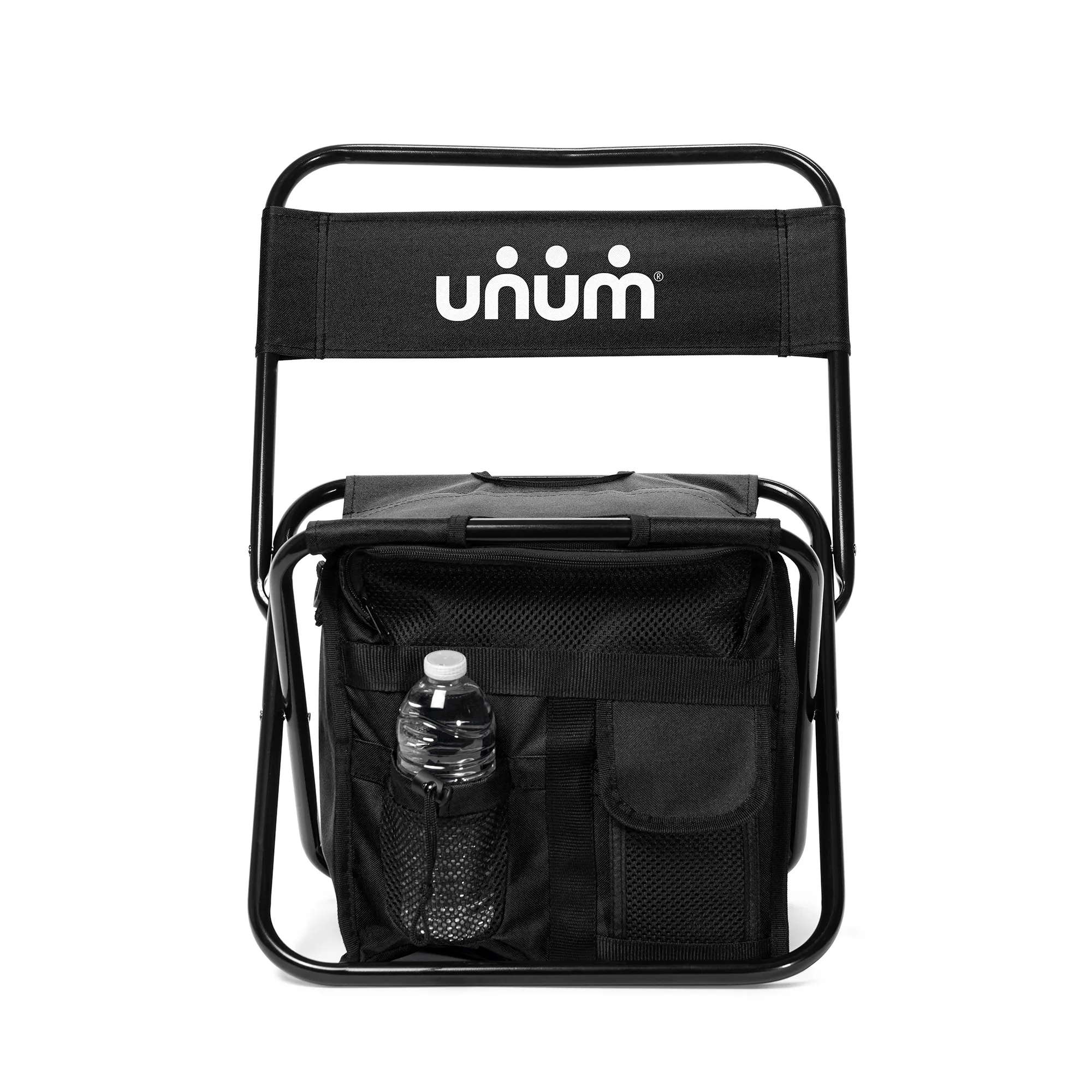 Folding Chair with 24 Can Cooler Bag & Pockets 2