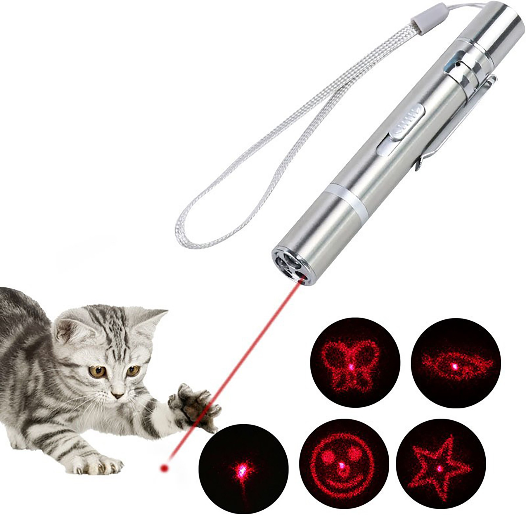 Red Dot Led Light Pointer Cat Laser Toy 3