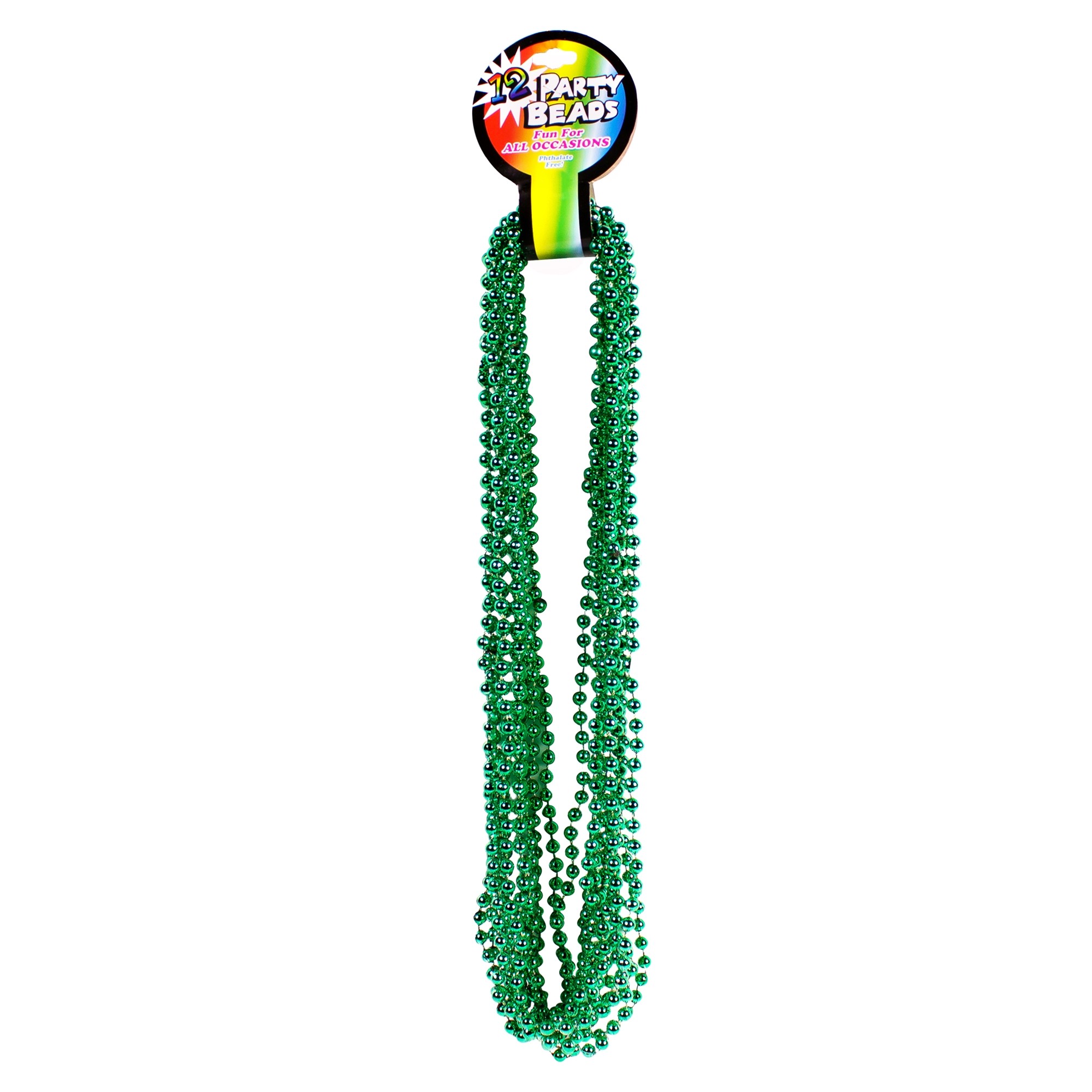 Green Metallic Beaded Necklace 4