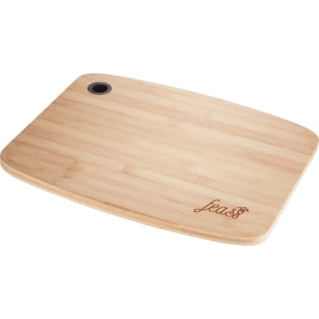 Large Bamboo Cutting Board with Silicone Grip 6