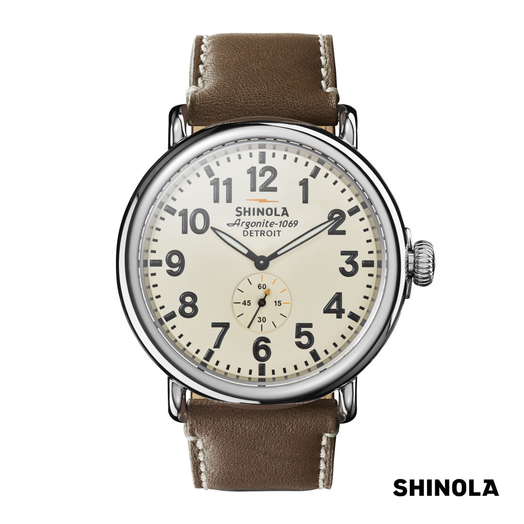 Shinola® Runwell Watch - Cream/Brown 3