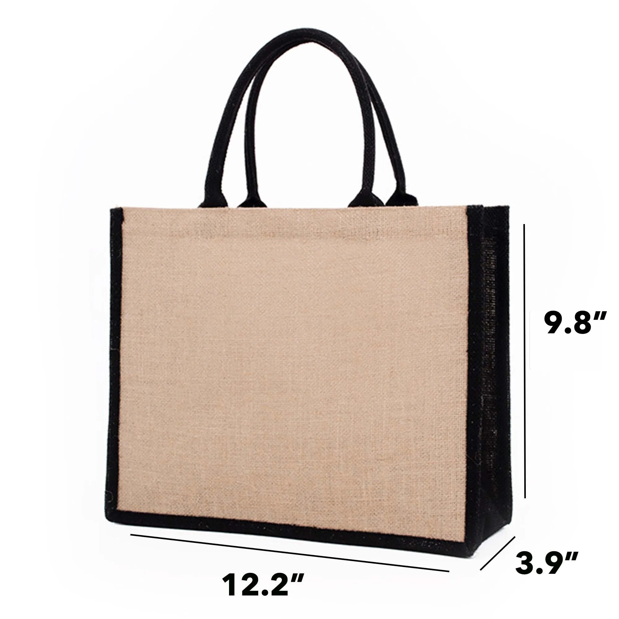 MOQ50 Jute Tote Bag, custom tote bag with logo imprint 2