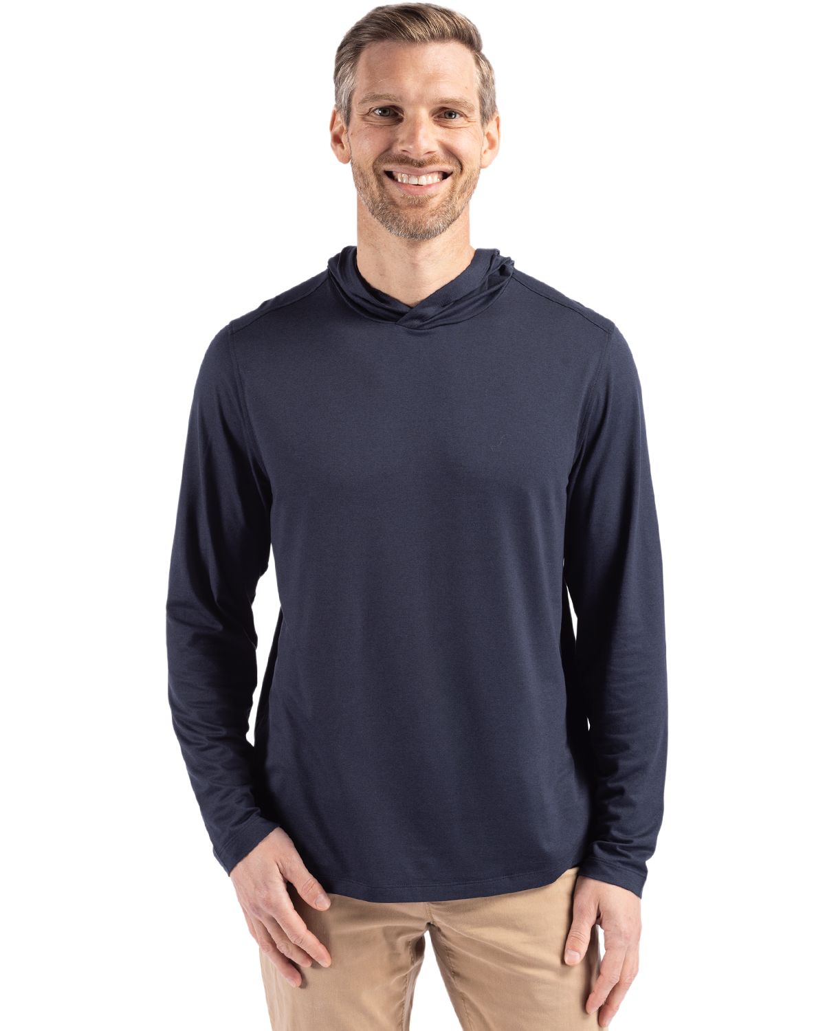 Cutter & Buck Coastline Recycled Double Peached Mens Hooded Pullover 20
