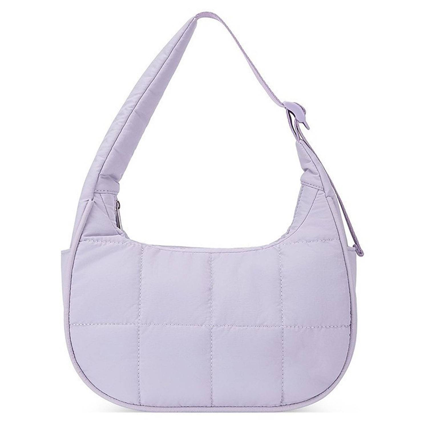 Quilted Puffer Nylon Adjustable Strap Shoulder Bag 6