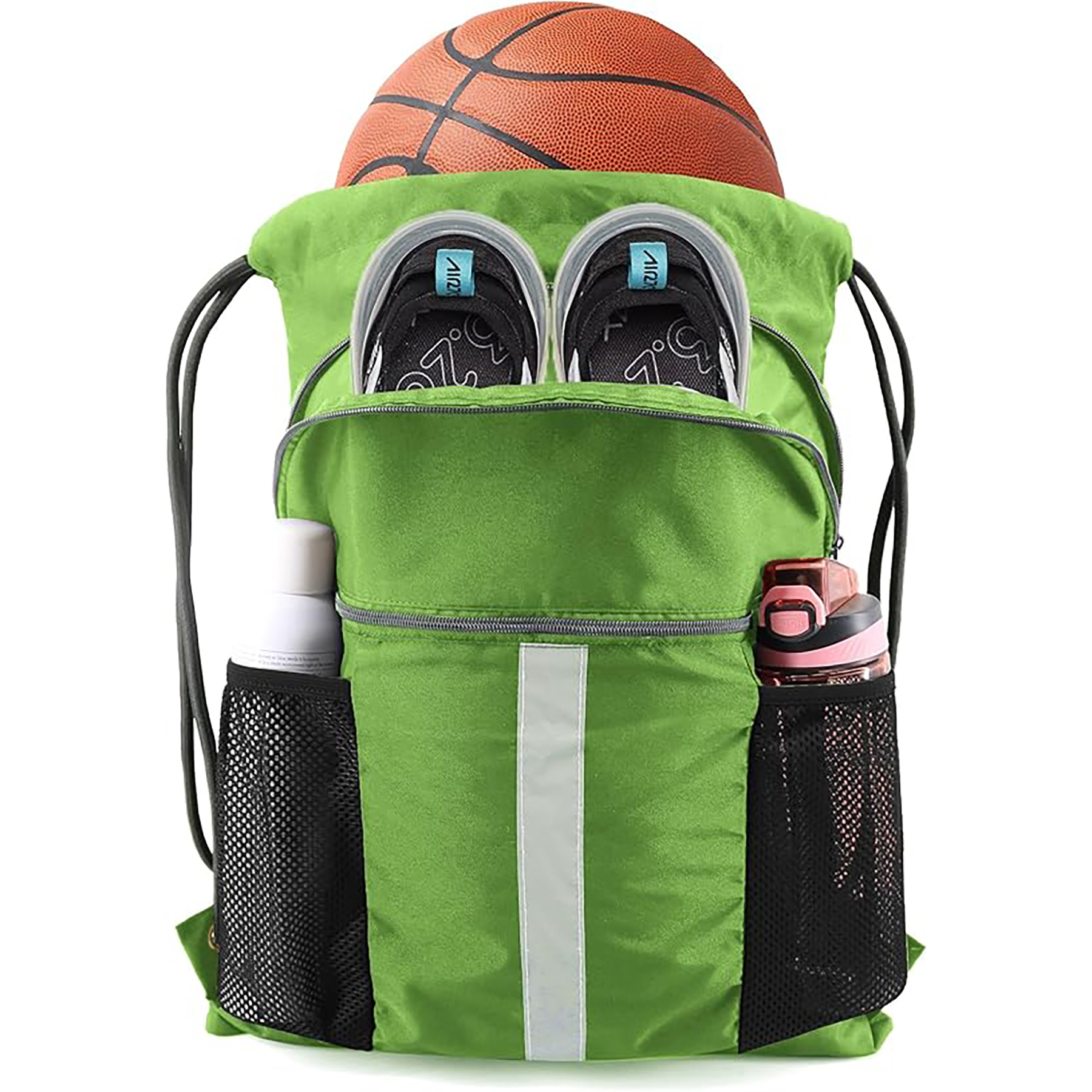 Drawstring Backpack with Shoe Compartment 7