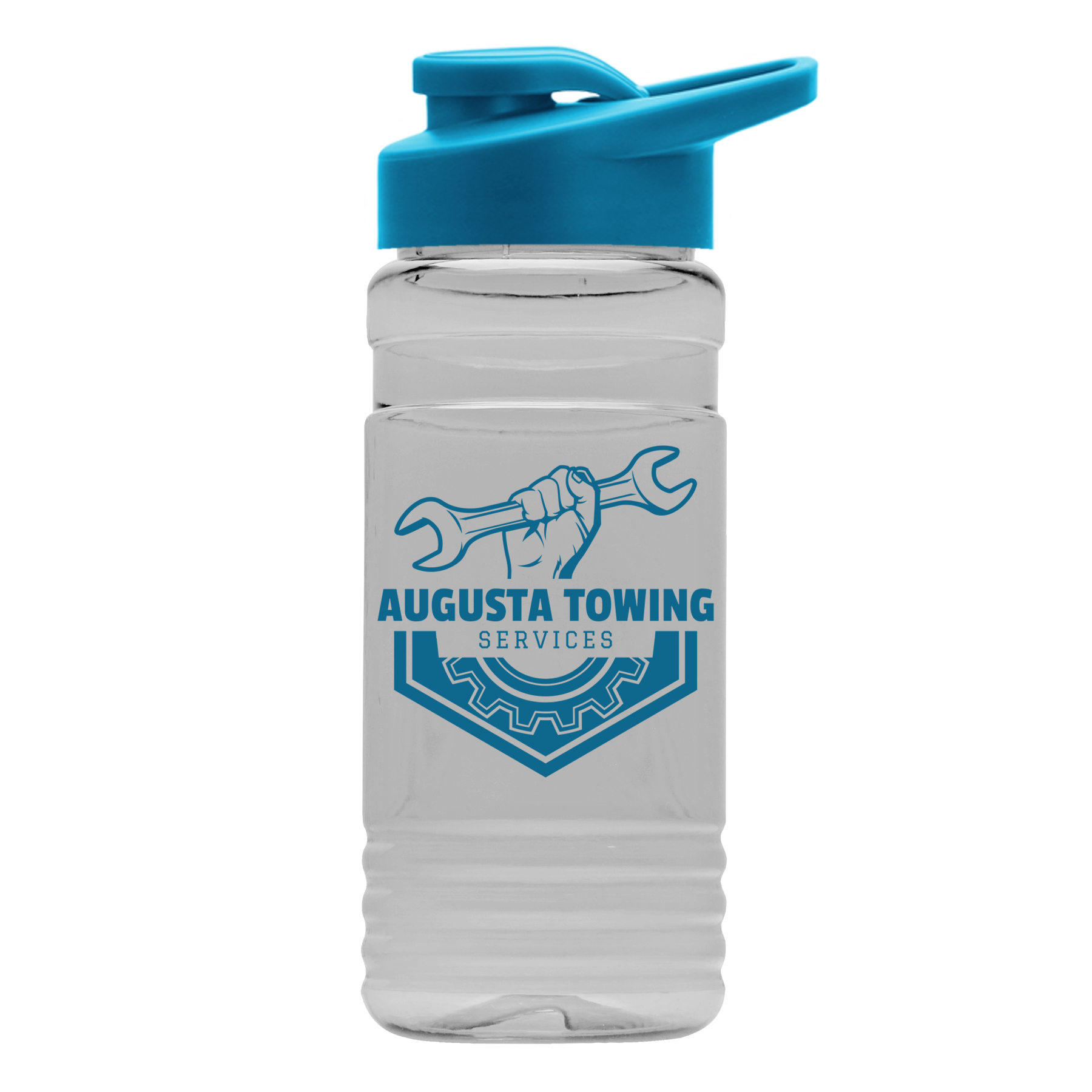 20 oz. Clear Sports Bottle with Drink-Thru 5