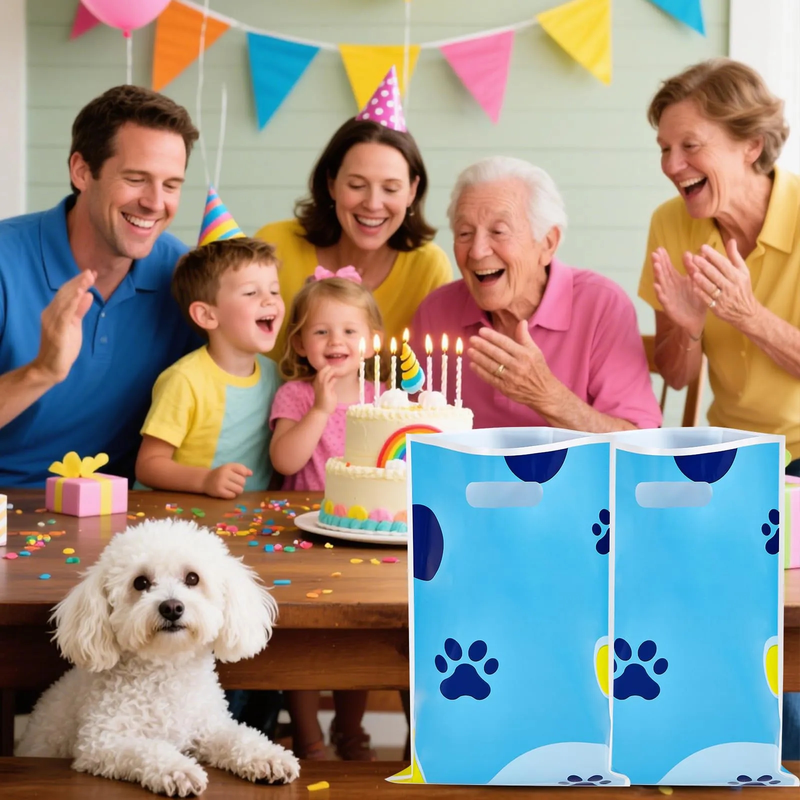 Plastic Party Favor Bag with Handles 13