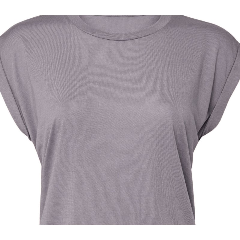 Bella + Canvas Ladies' Flowy Muscle T-Shirt With Rolled Cuff 36