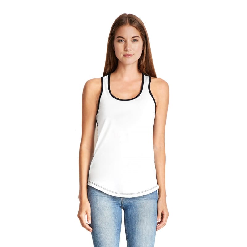 Next Level Apparel Ladies' Ideal Colorblock Racerback Tank 12