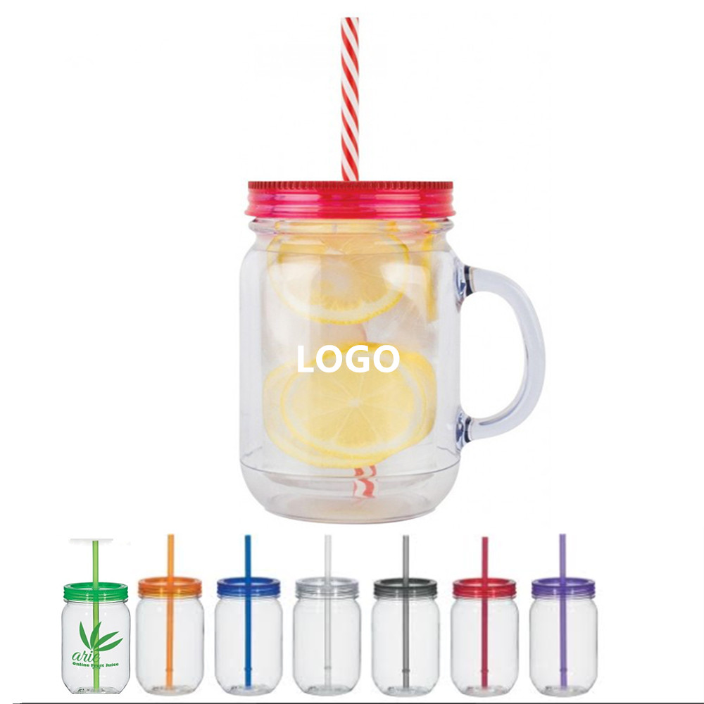 17 OZ Handled Jar Mug 2
