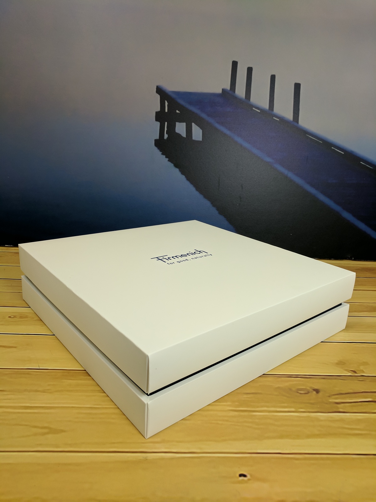 Custom Printed Full Color Hinged Soft Touch Luxury Gift Box - 6x6x2 10
