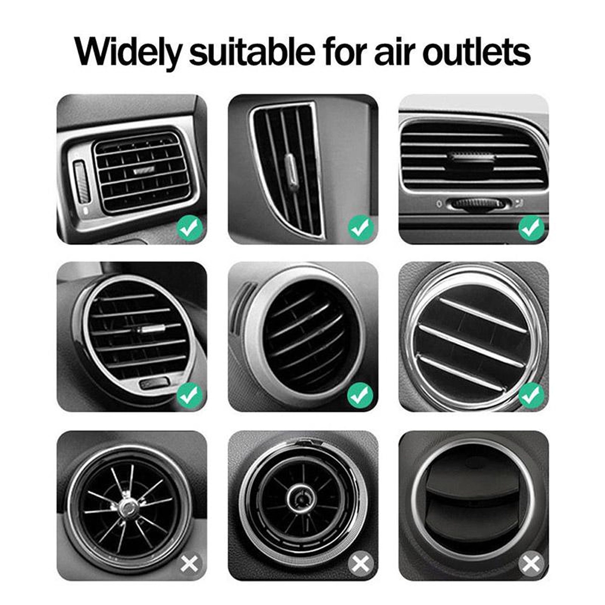 10W Qi Fast Charging Auto-Clamping Car Mount Phone Holder 7