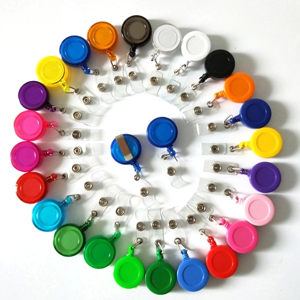 Promotional Giveaway Round Retractable Badge Holder 6