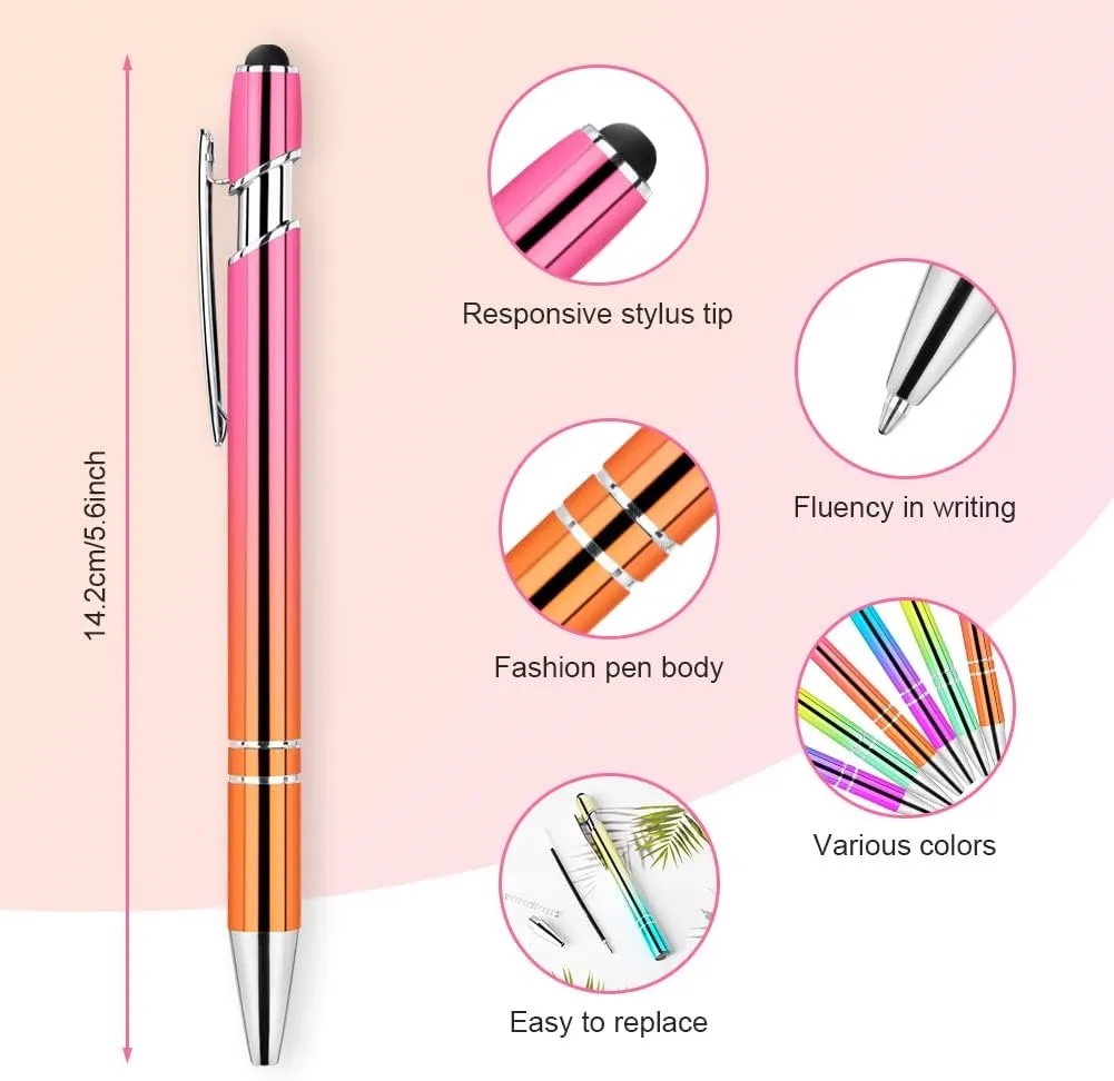 Metal Ballpoint Pen With Stylus Tip 4