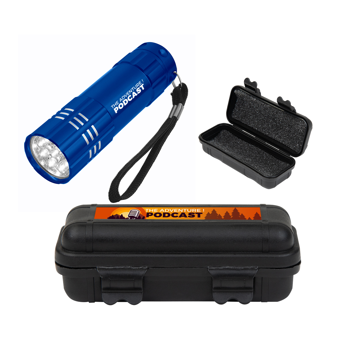 Be Adventurous Hard Case Kit, custom flashlight with logo imprint 3