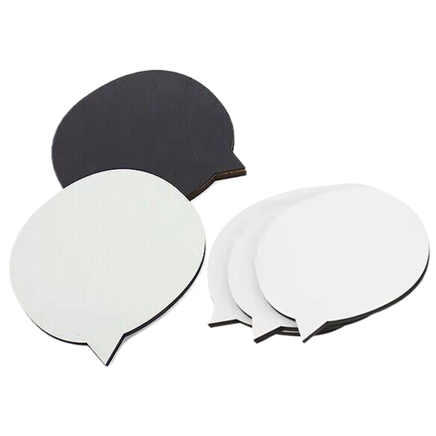 Speech Bubble Shaped Sublimation MDF Fridge Magnet 3