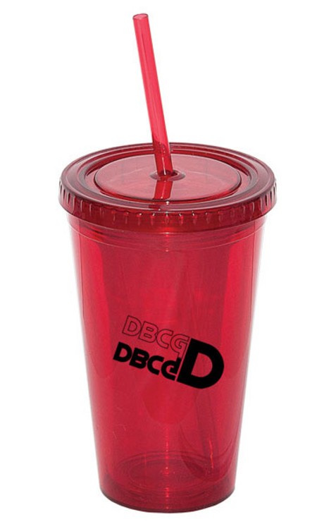 500 Ml. 17 Fl. Oz. Double Walled Tumbler With Straw 1