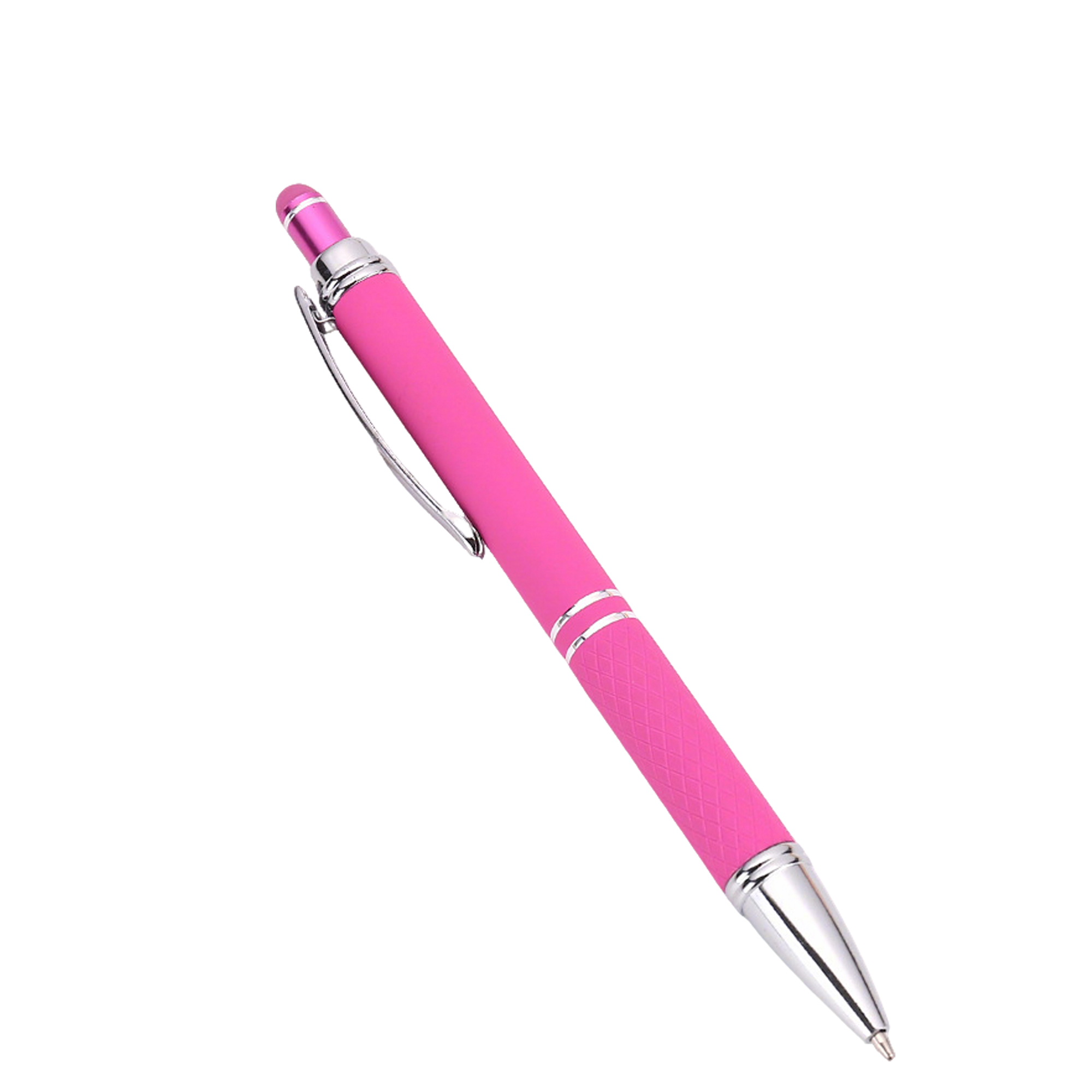 Metallic Stylus Ballpoint Pen With Soft Touch 5.5" Length 15