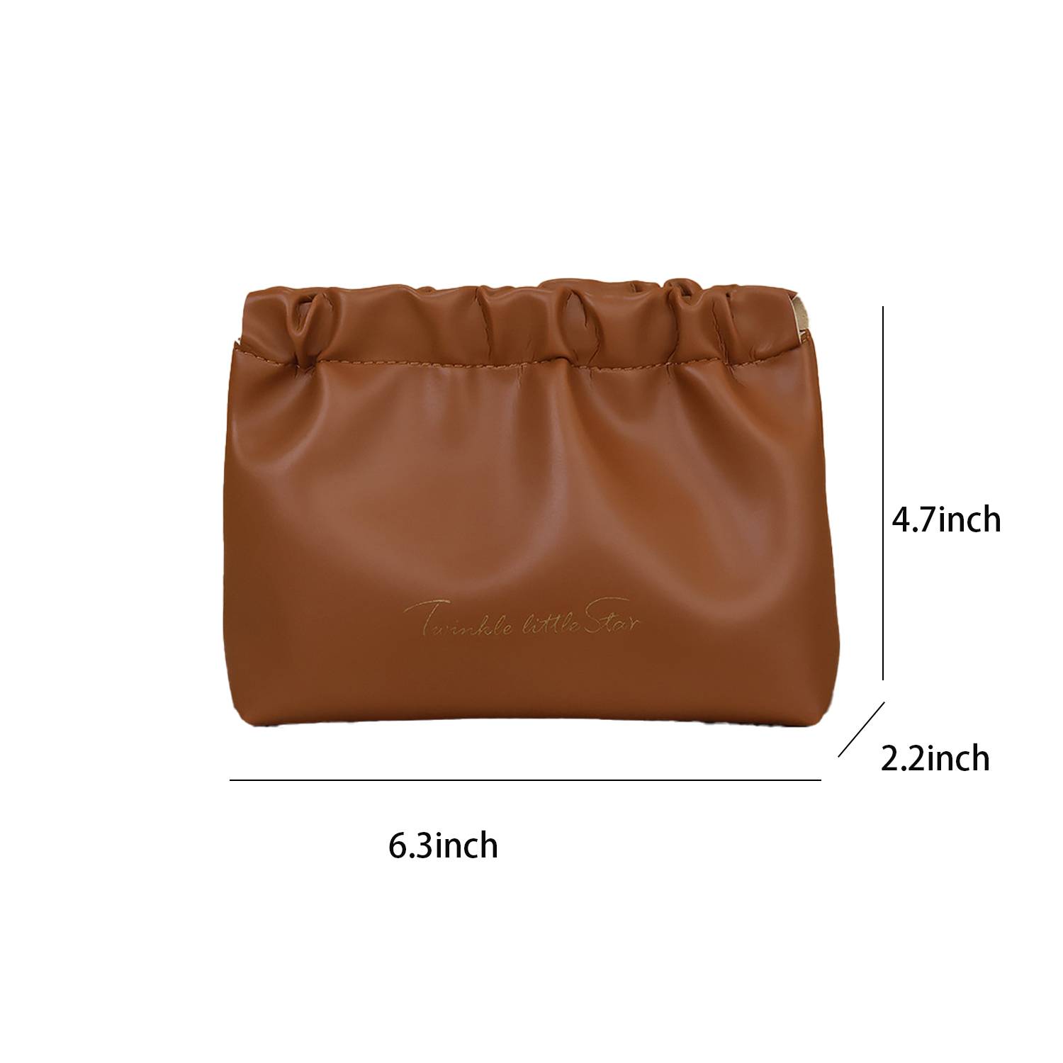 PU Storage Makeup Pouch W/ Snap Closure 3
