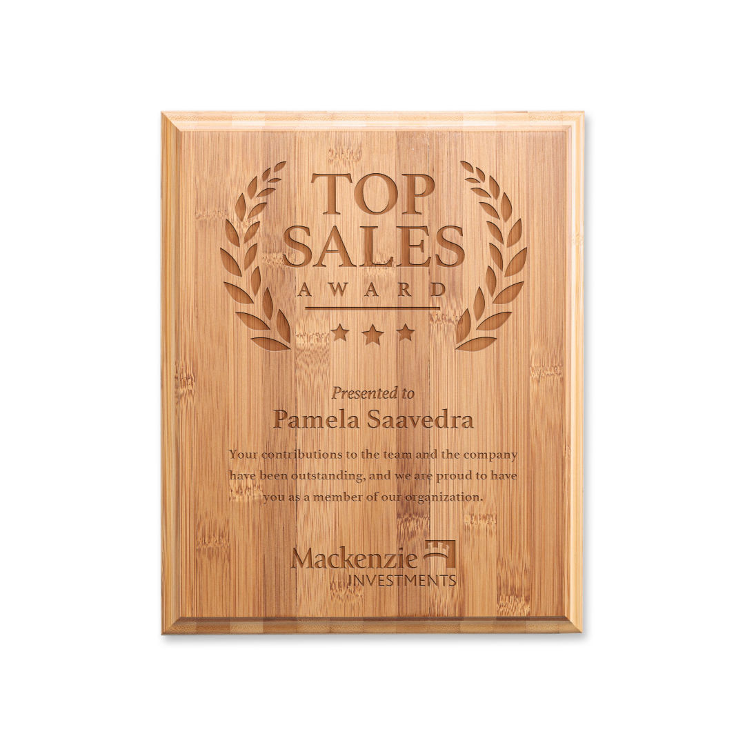 Bamboo Engraved Plaque 19