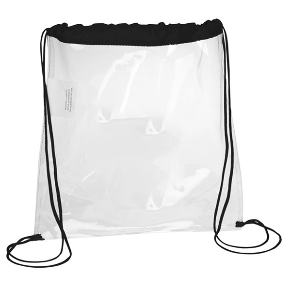 Promotional clear game drawstring backpacks 6
