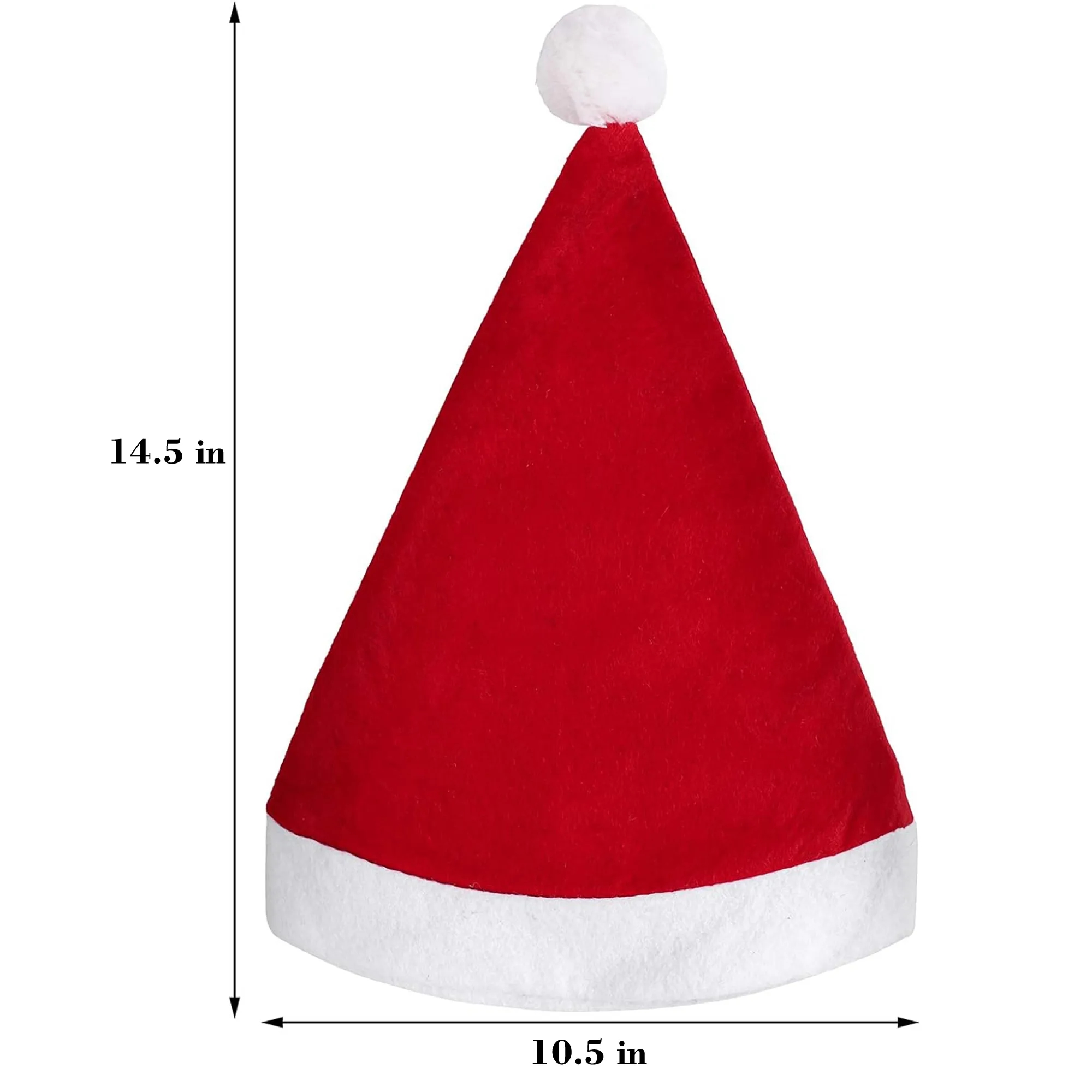 Non-woven Christmas Hat Santa for Adults Unisex MOQ100 2