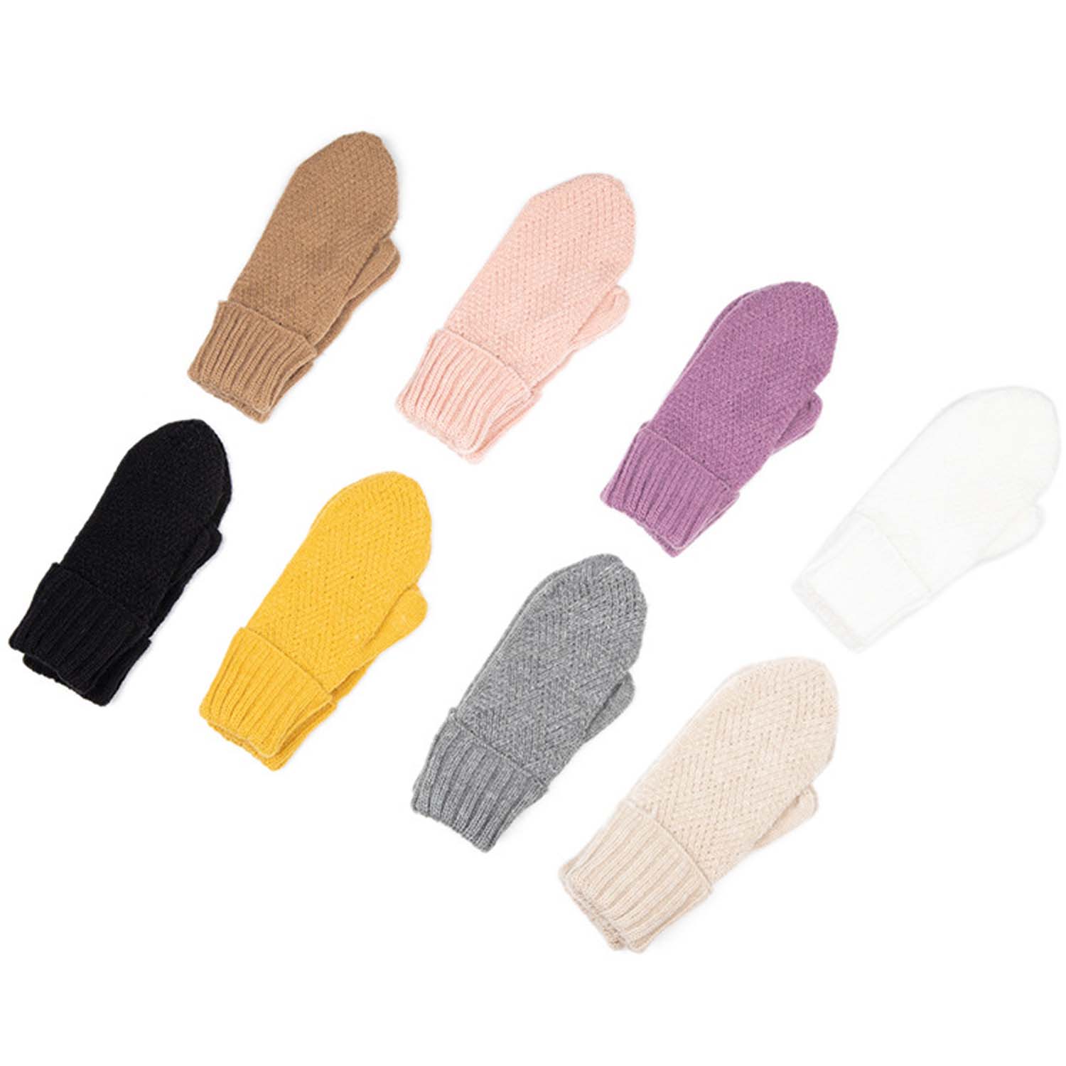 WInter Deluxe Knit Mittens Gloves 5