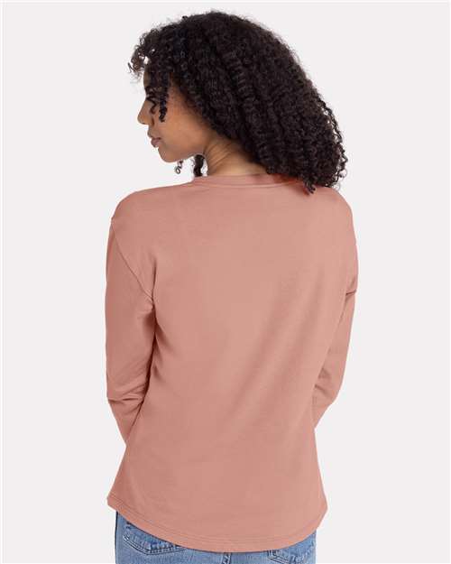 Women's Cotton Relaxed Long Sleeve T-Shirt - 3911 30