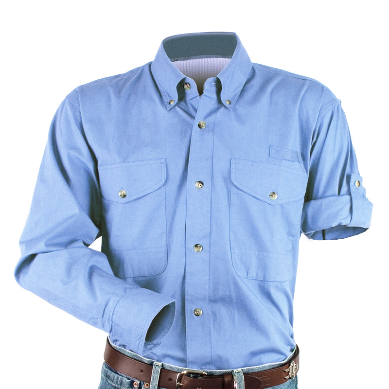 Cotton Poplin Fishing Shirt - Long Sleeve 6