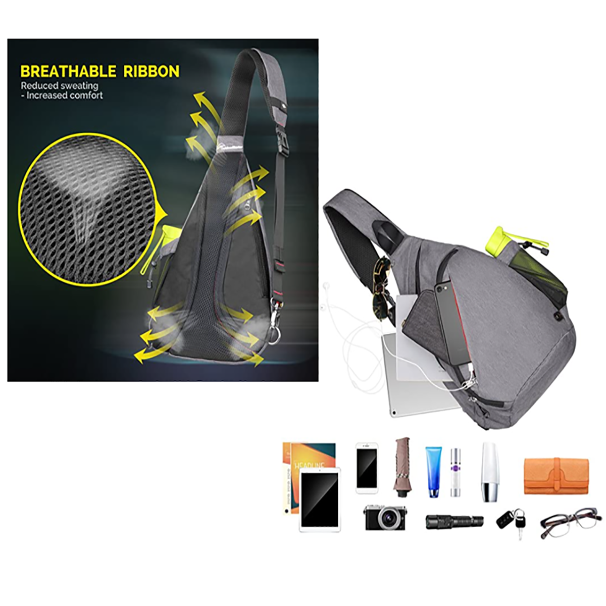 Sling Bag Crossbody Backpack For Women & Men 4
