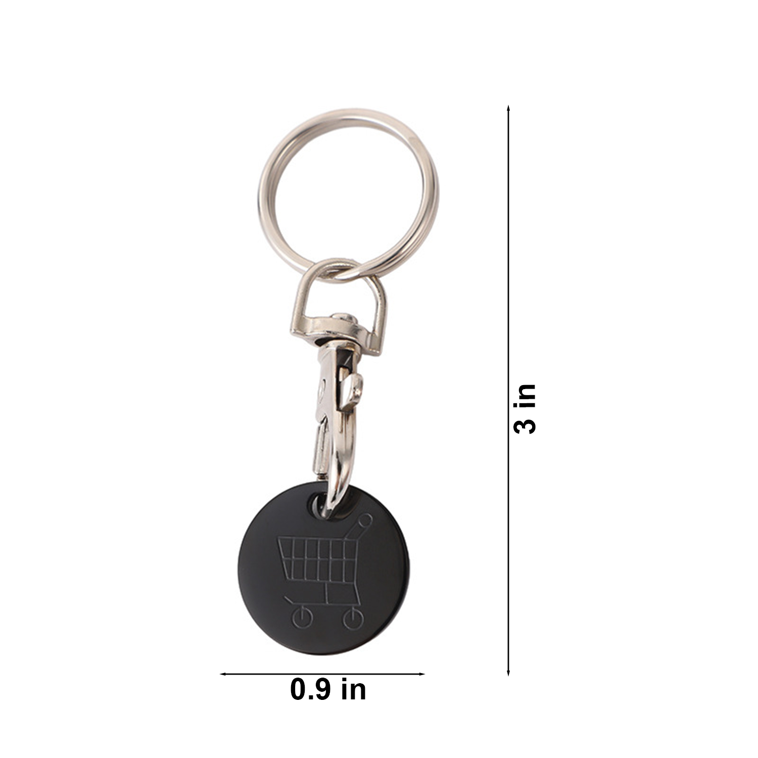 Stainless Steel Shopping Cart Token Keychain 7