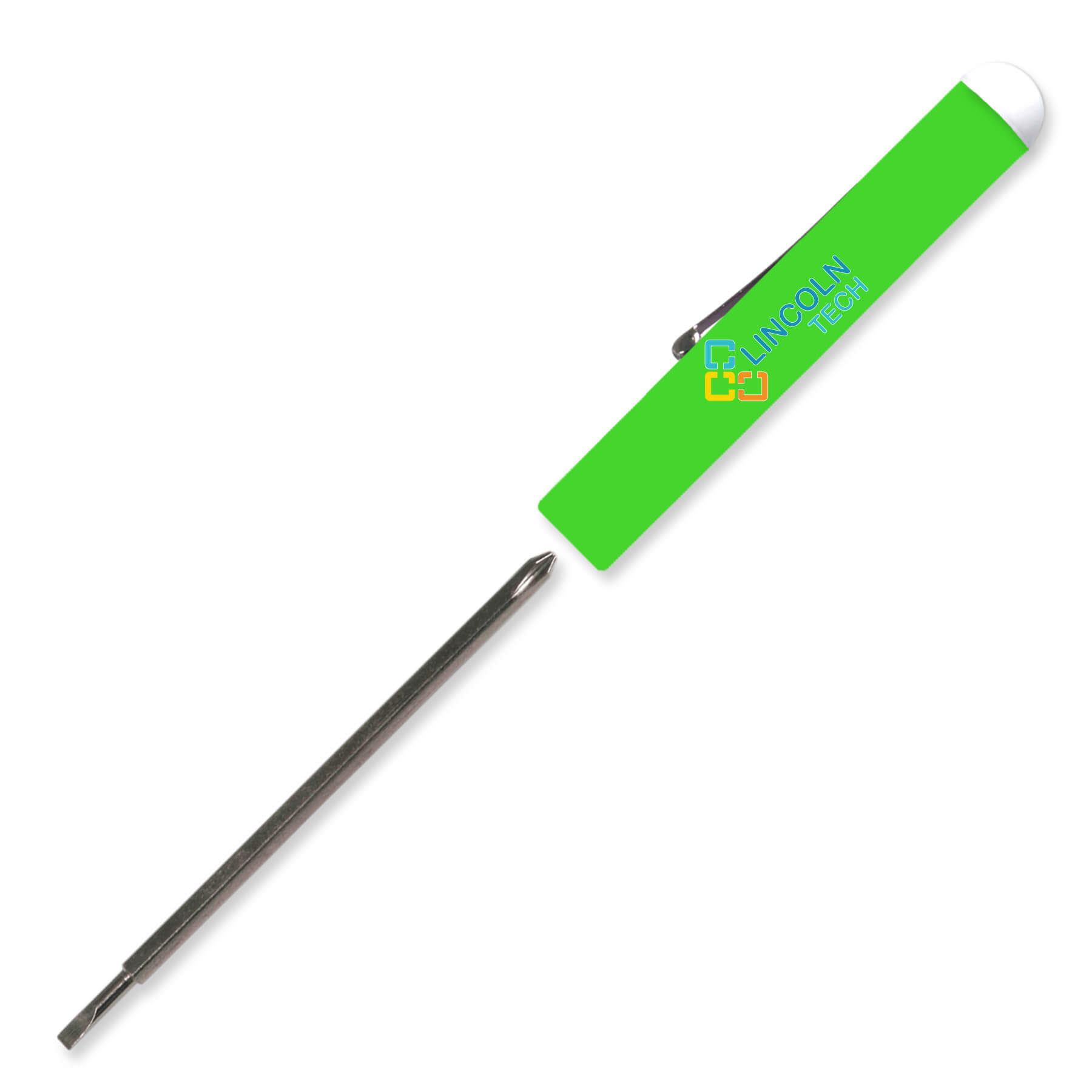 Pocket Screwdriver Reversible Tech Blade + Button Top 6