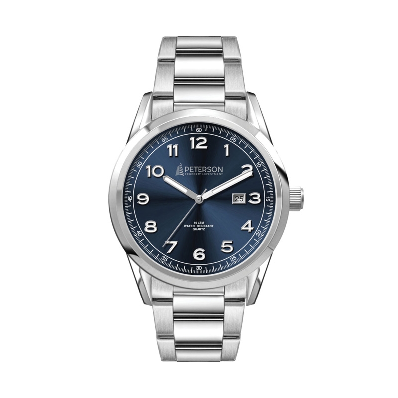 42MM SS, SILVER CASE,  3-HAND MVT, DTE