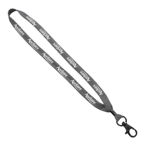 5/8" Polyester Shoelace Lanyard with Metal Crimp & Split-Ring 7