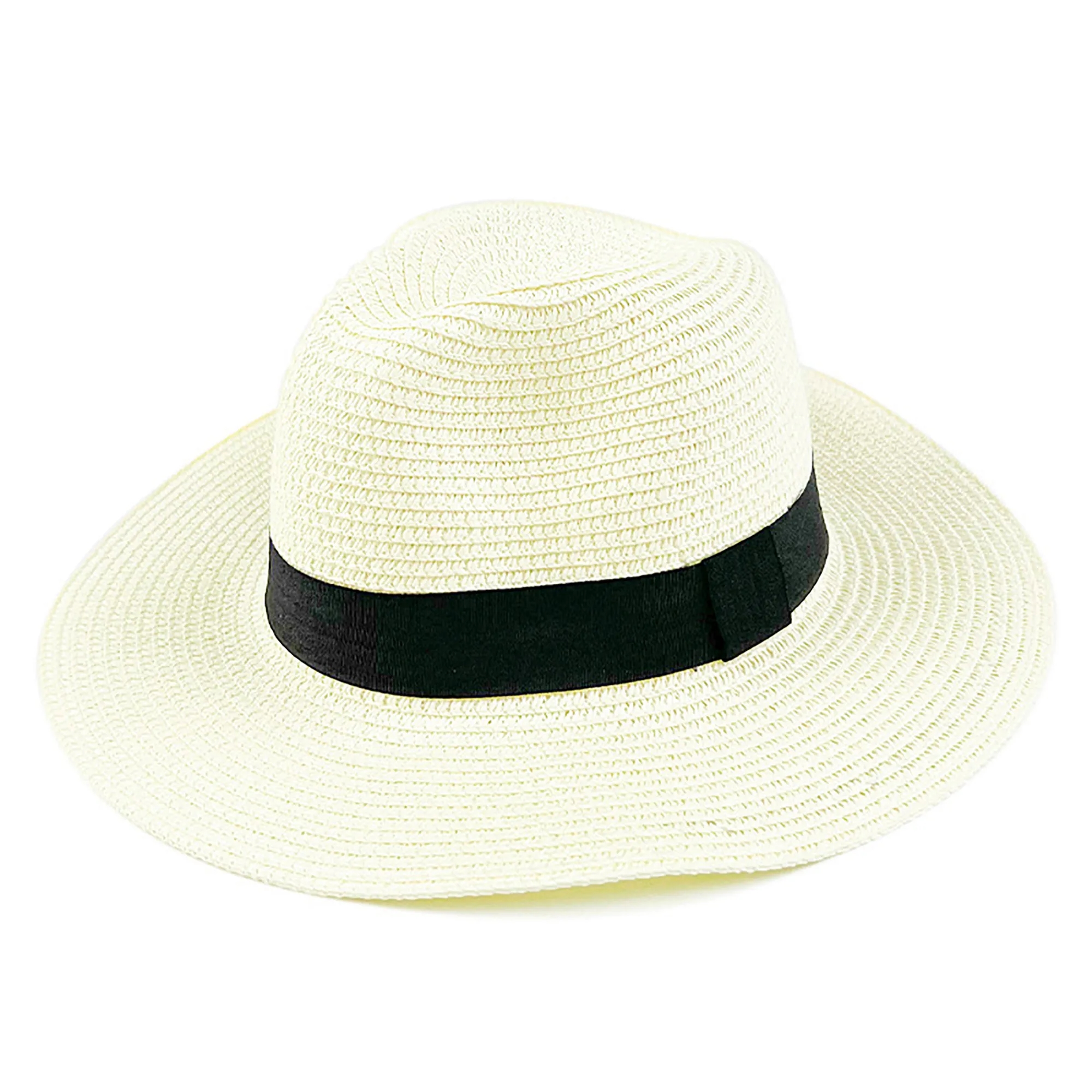 Handwoven Panama Straw Hat with Wide Brim Foldable 10