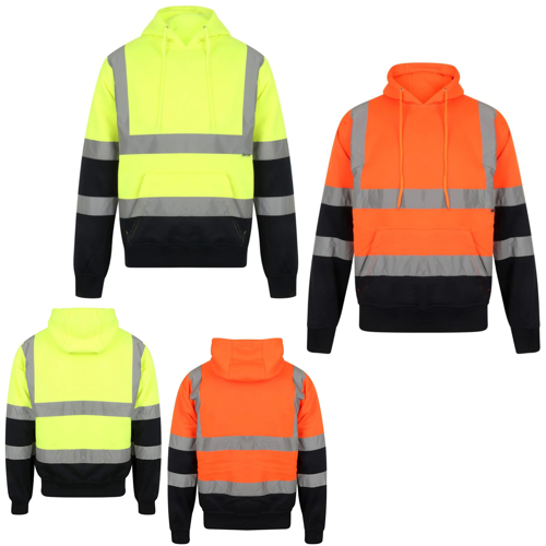 VISIPRO Reflective Colorblock Safety Hoodie - 280G Fleece - 3