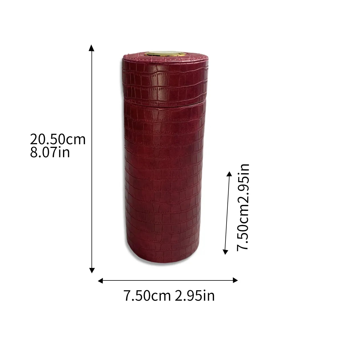 Travel Cedar Cigar Humidor Tube With Hygrometer 5