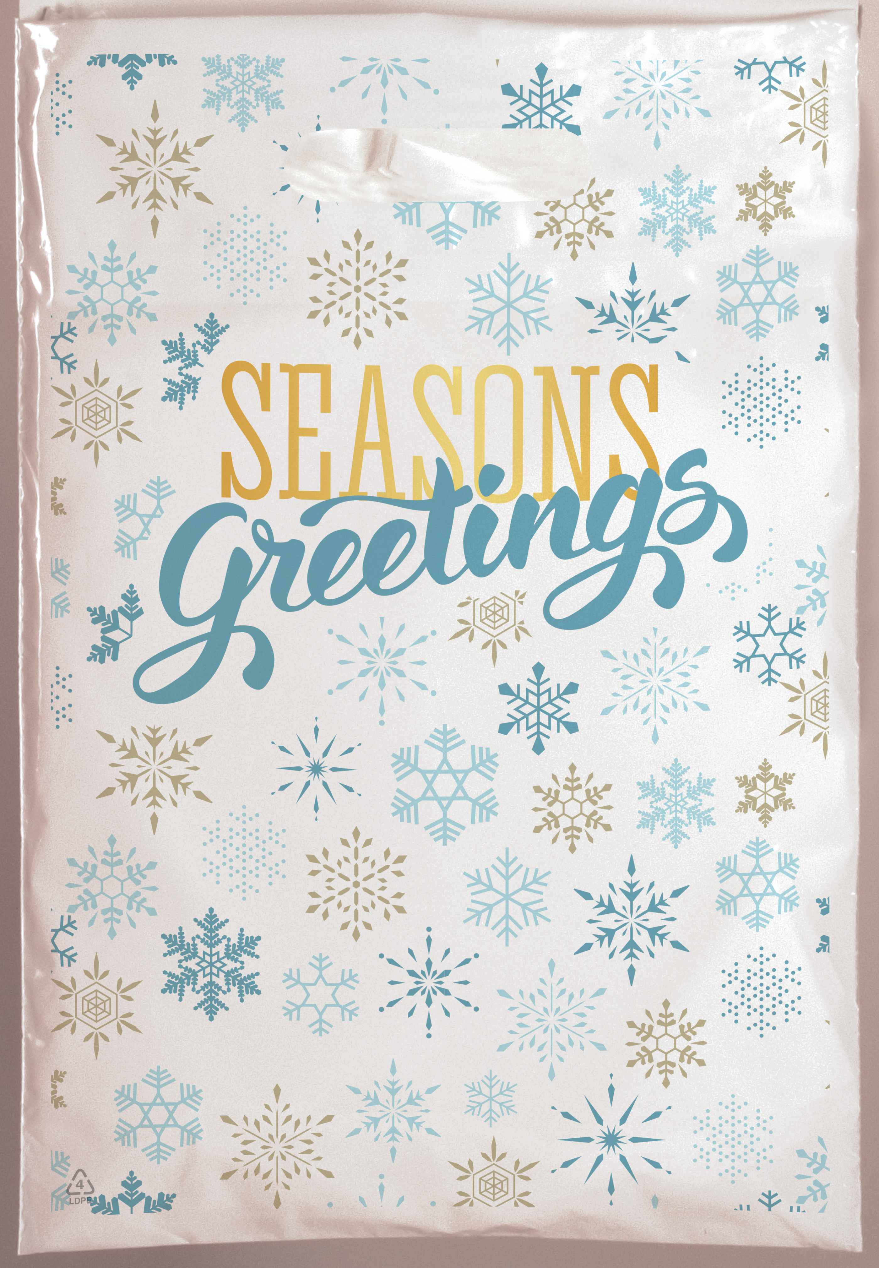Christmas Scatter Design 2 Plastic Bag (12" x 15") 3