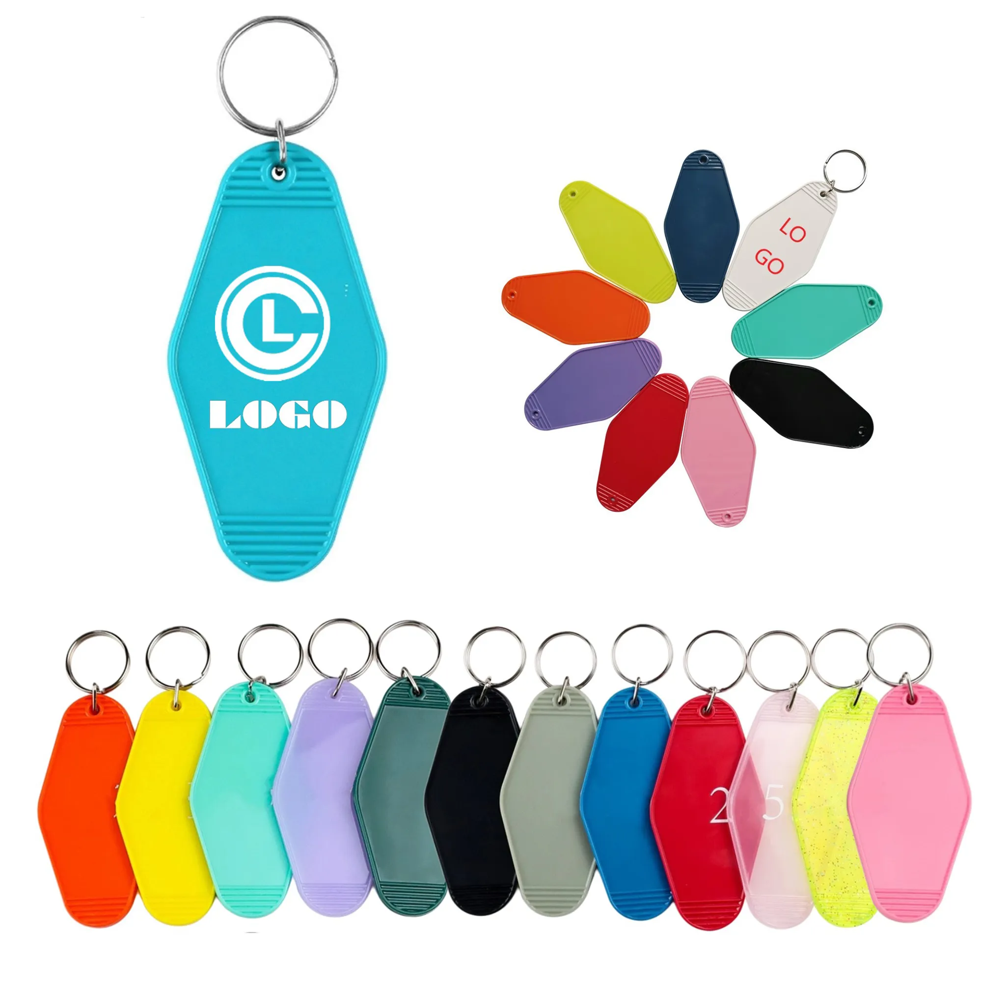 Vintage Plastic Hotel Keychain