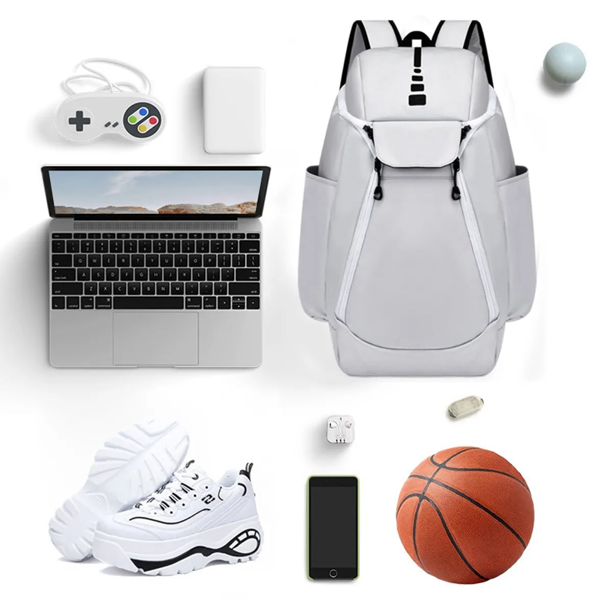 Large Capacity Basketball Football Shoe Gym Backpack for Men 2