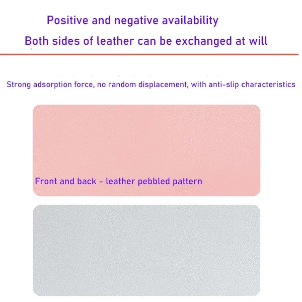 Pure Color Office Leather Non-slip Mouse Pad 7