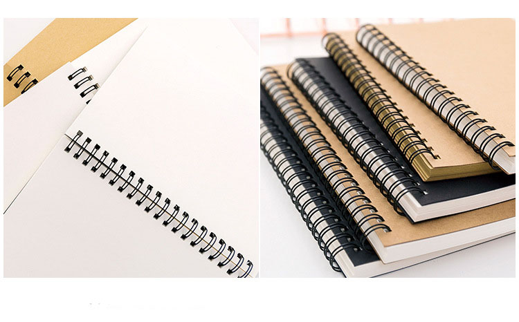 160 GSM Thick Unlined Paper B5 Spiral Drawing Sketchbook 7.3x10 Inch ---- 35 Sheets 10