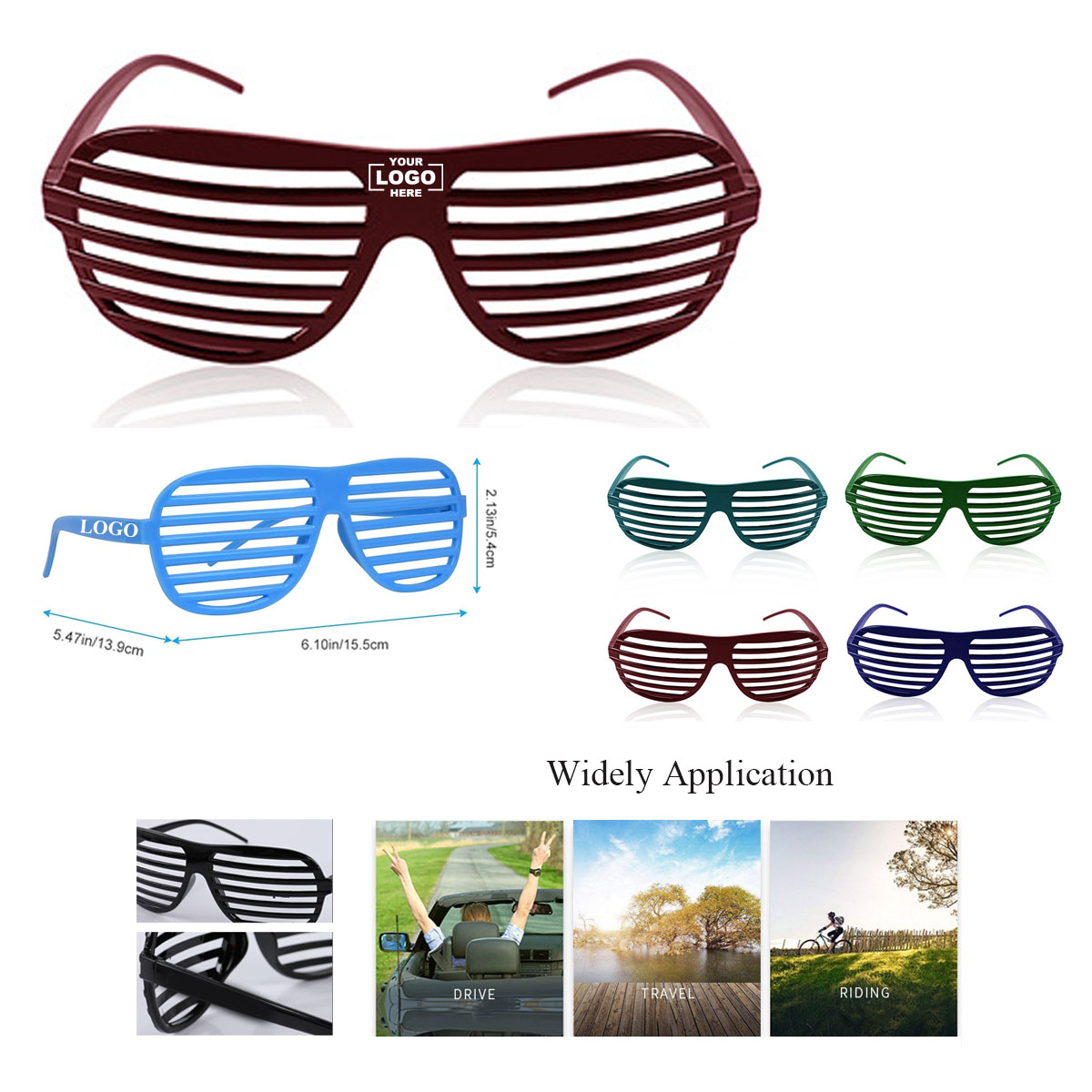 Colorful Shutter Shadeds Glasses 7
