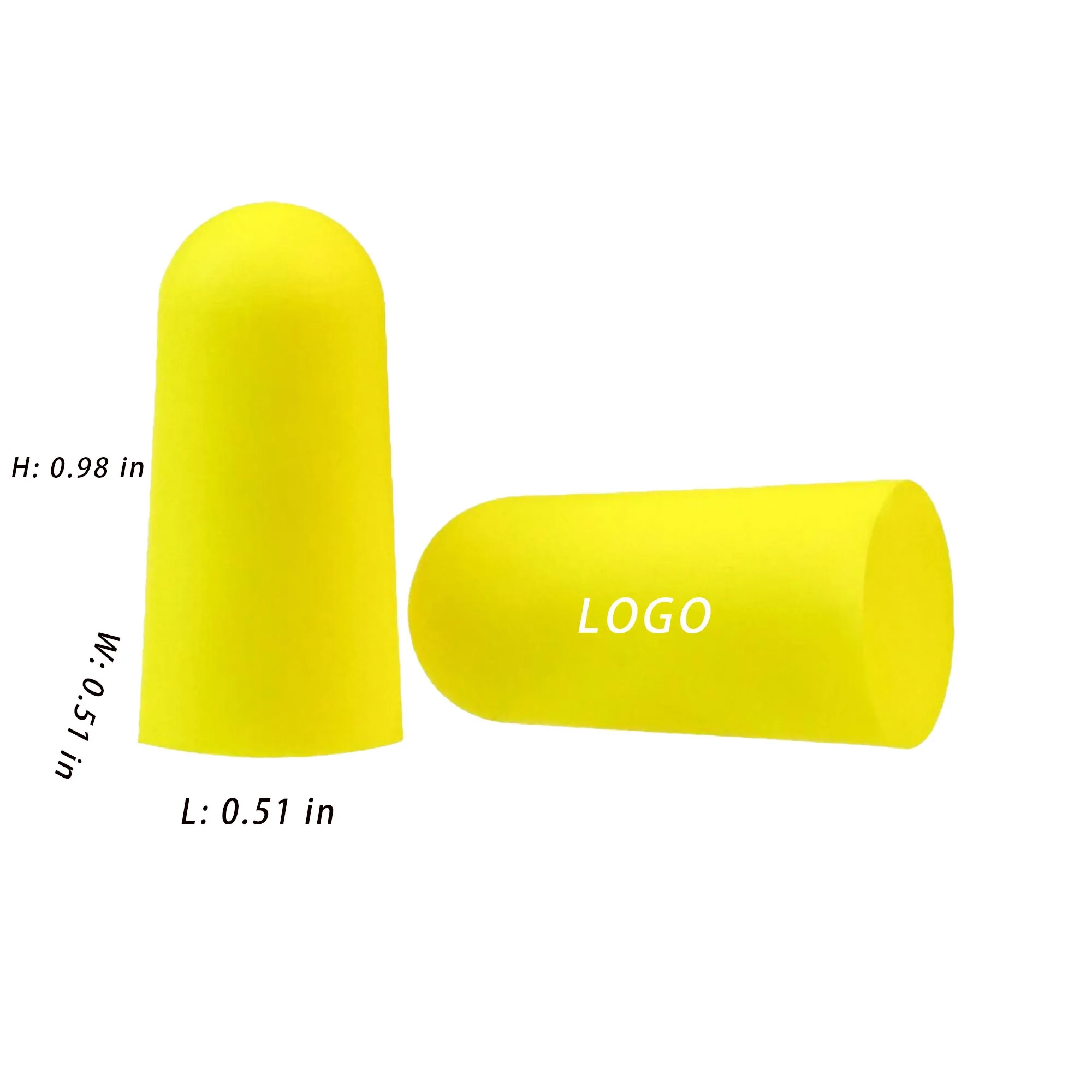 Noise Reduction Ear Plugs With Logo For Sleep, Travel 5