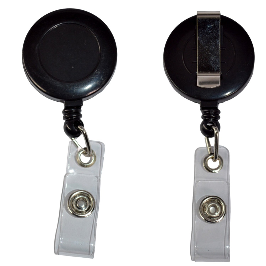 Circular Badge Reel w/ Belt Clip