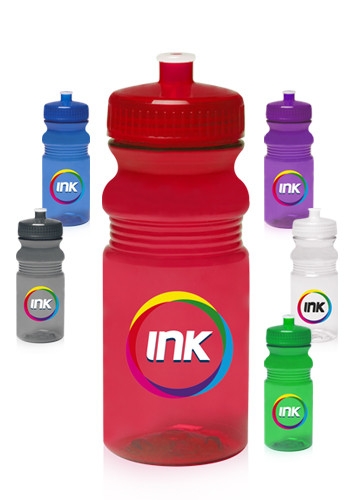 20 oz Push Cap Bike Plastic Water Bottle 2