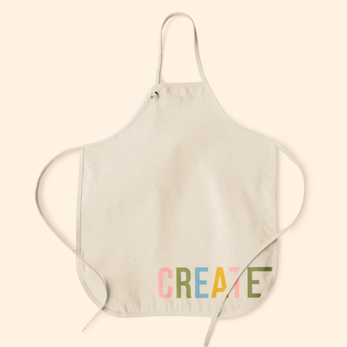 HOT MESS APRON - ADJUSTABLE - NATURAL CANVAS