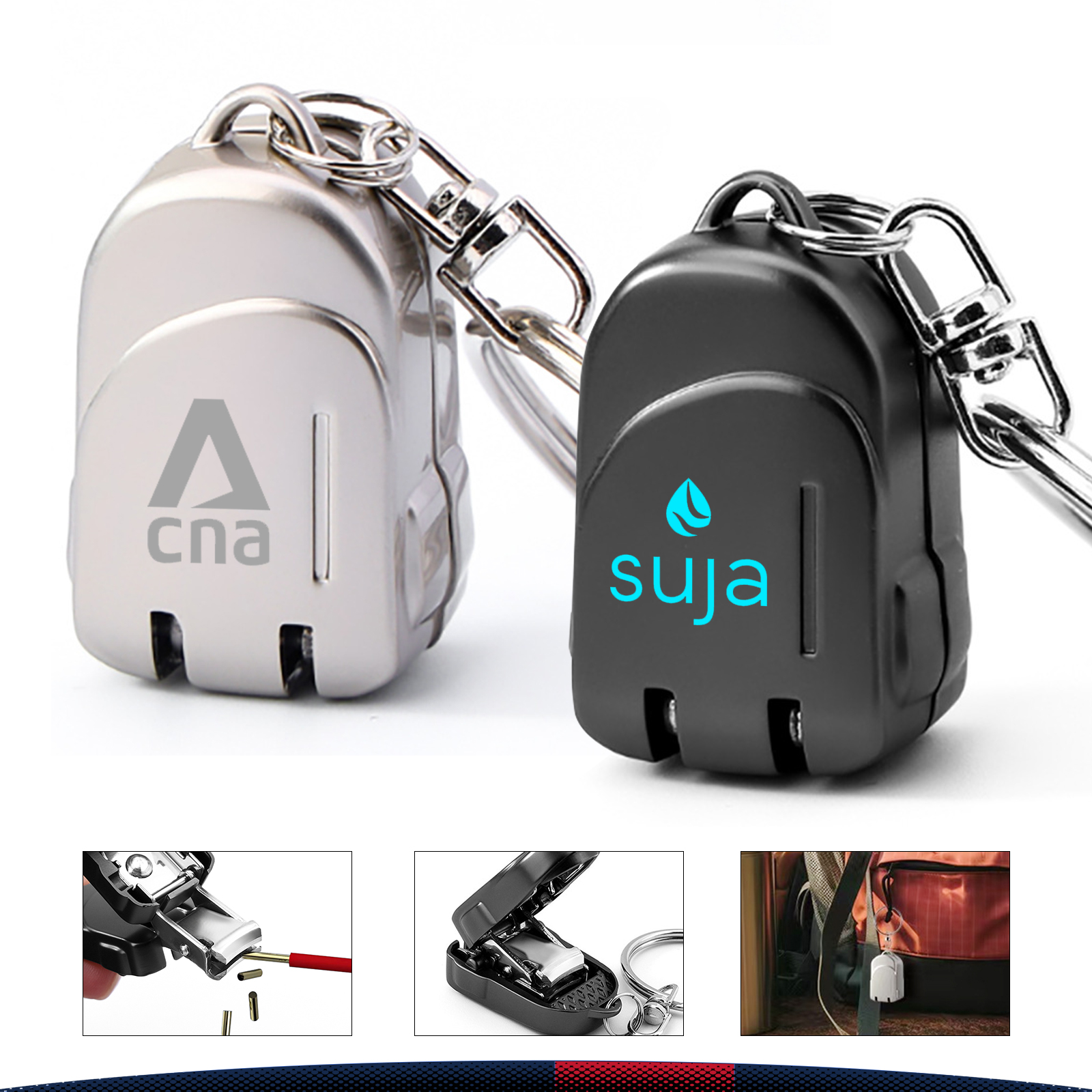 Zorven Stainless Steel Foldable Keychain Nail Clipper 3
