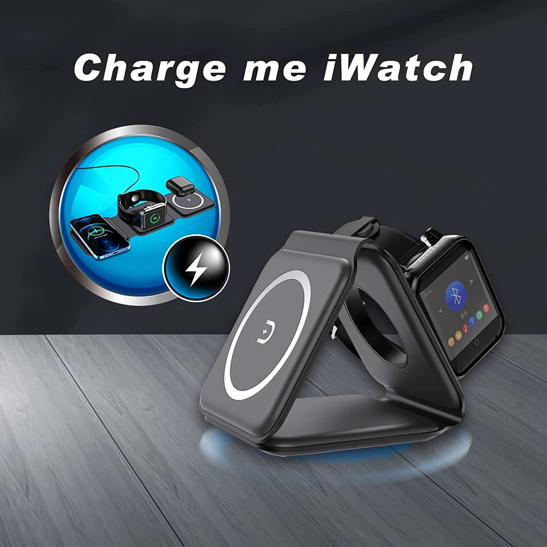 3 in 1 Magnetic 15 W Collapsible Wireless Charger 12